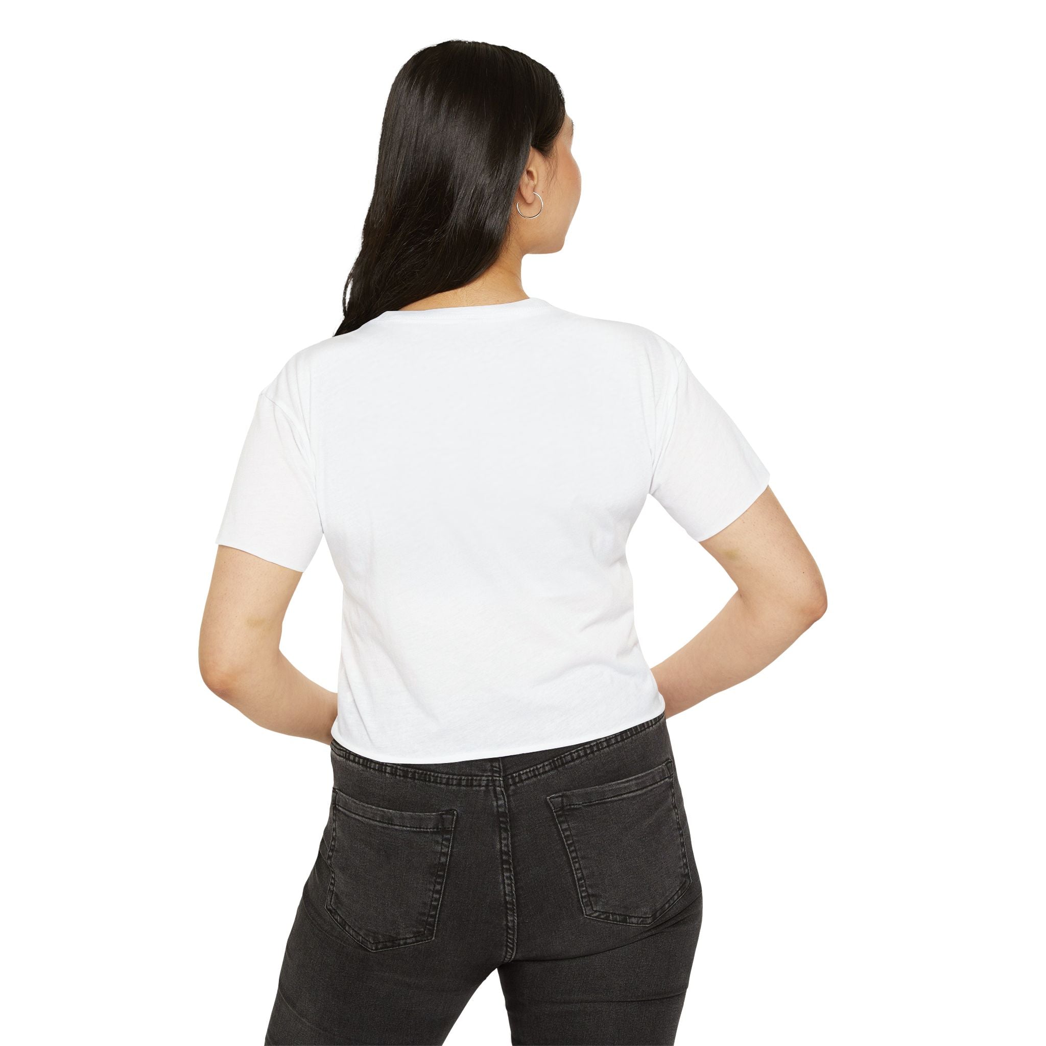 Women's Versatile Crop Top White Graphic "Unstoppable Bitch"
